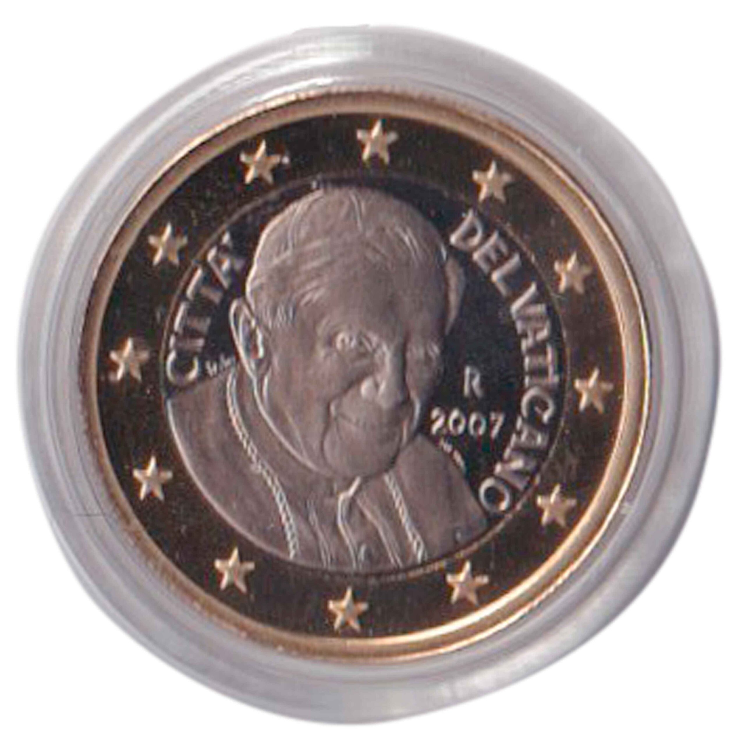 2007 - 1 EURO VATICANO da cofanetto Fondo Specchio