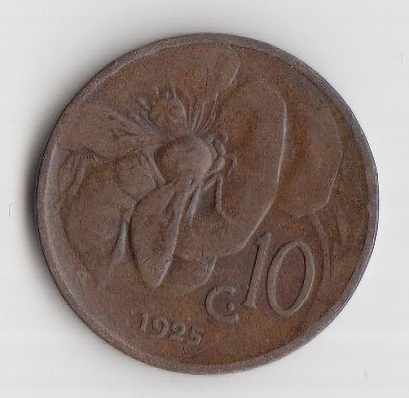 1925 10 Centesimi Ape Vittorio Emanuele III