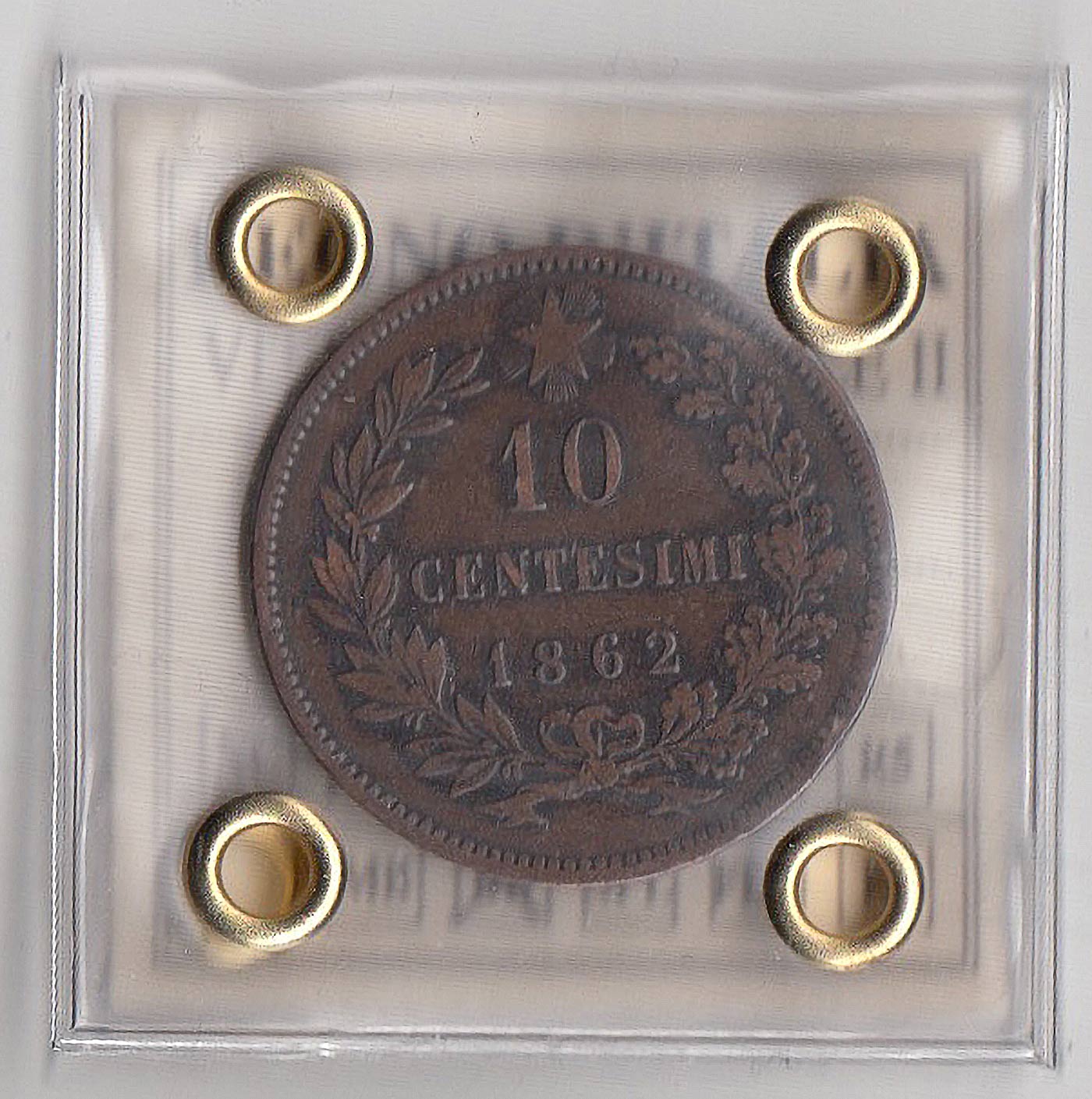 1862 - Vittorio Emanuele II Re D'Italia 10 Cent. Zecca Parigi BB