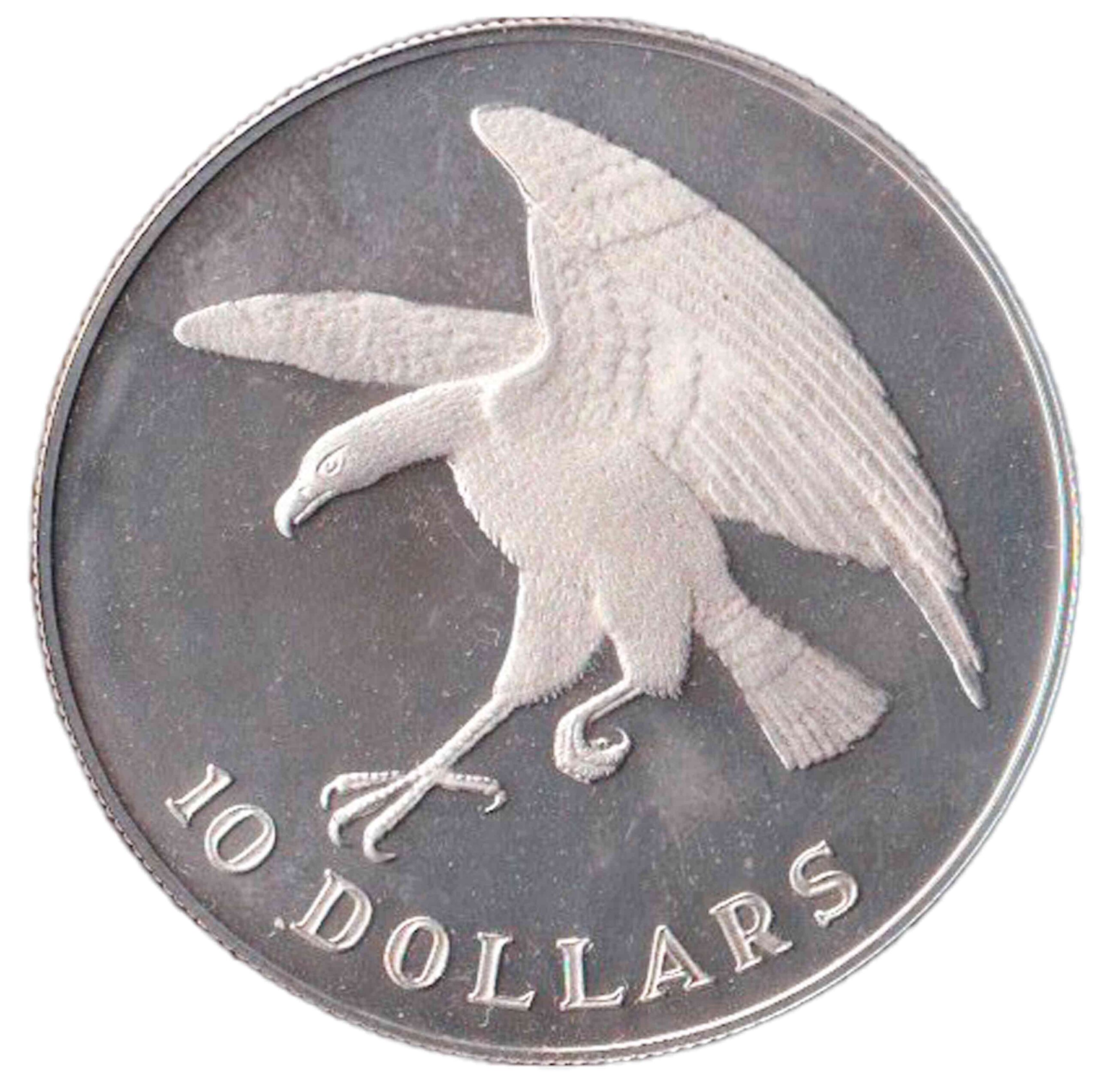 SINGAPORE 10 dollars 1972 Ag Aquila