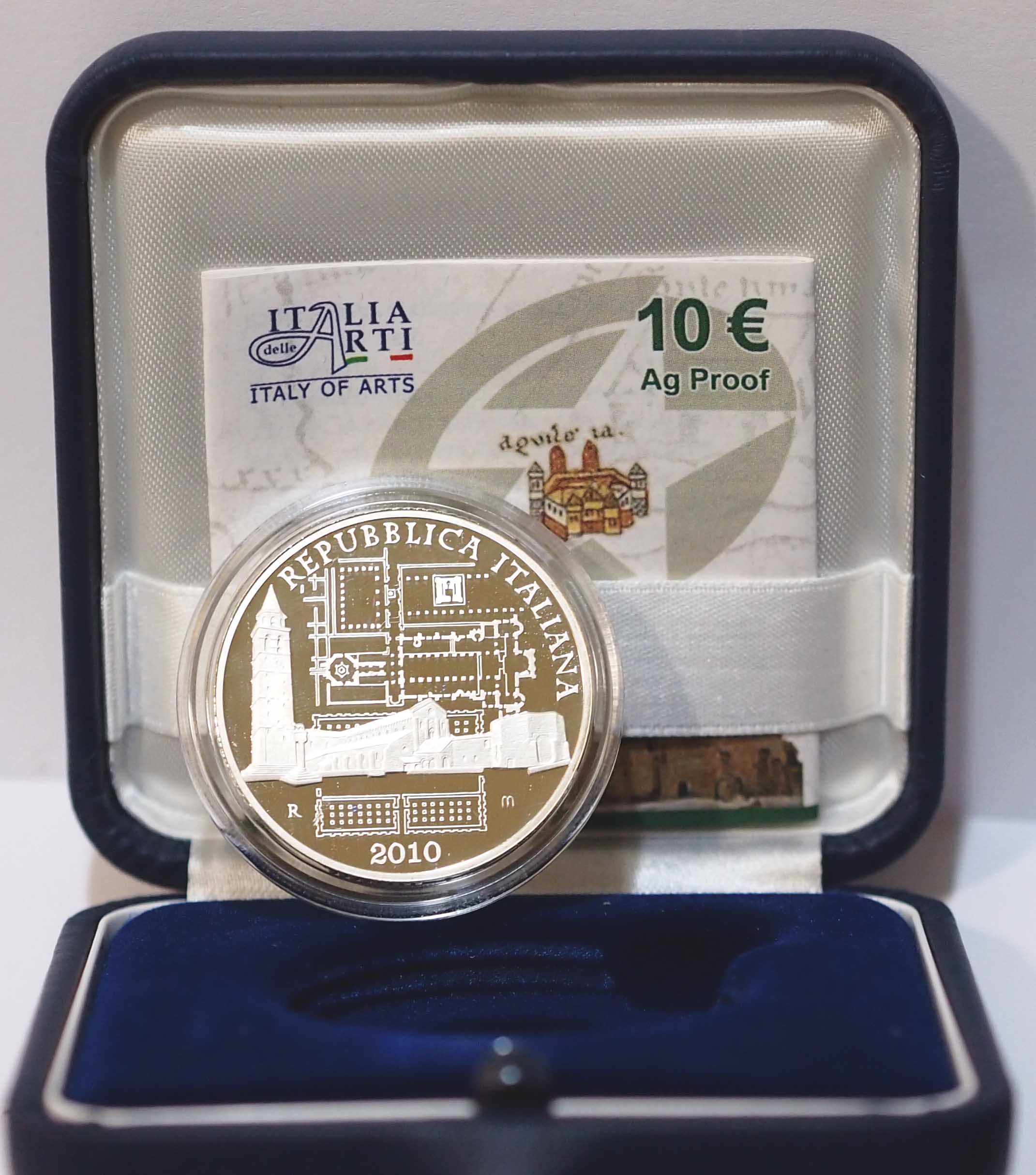 2010 10 Euro Aquileia Italia delle Arti Fondo Specchio Italia