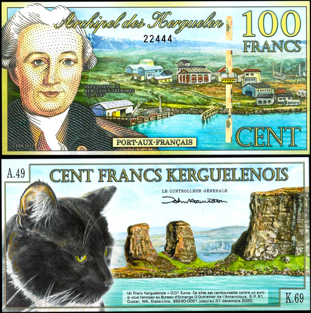 ISOLE KERGUELEN 100 Francs 05.11.2010 Fior di Stampa