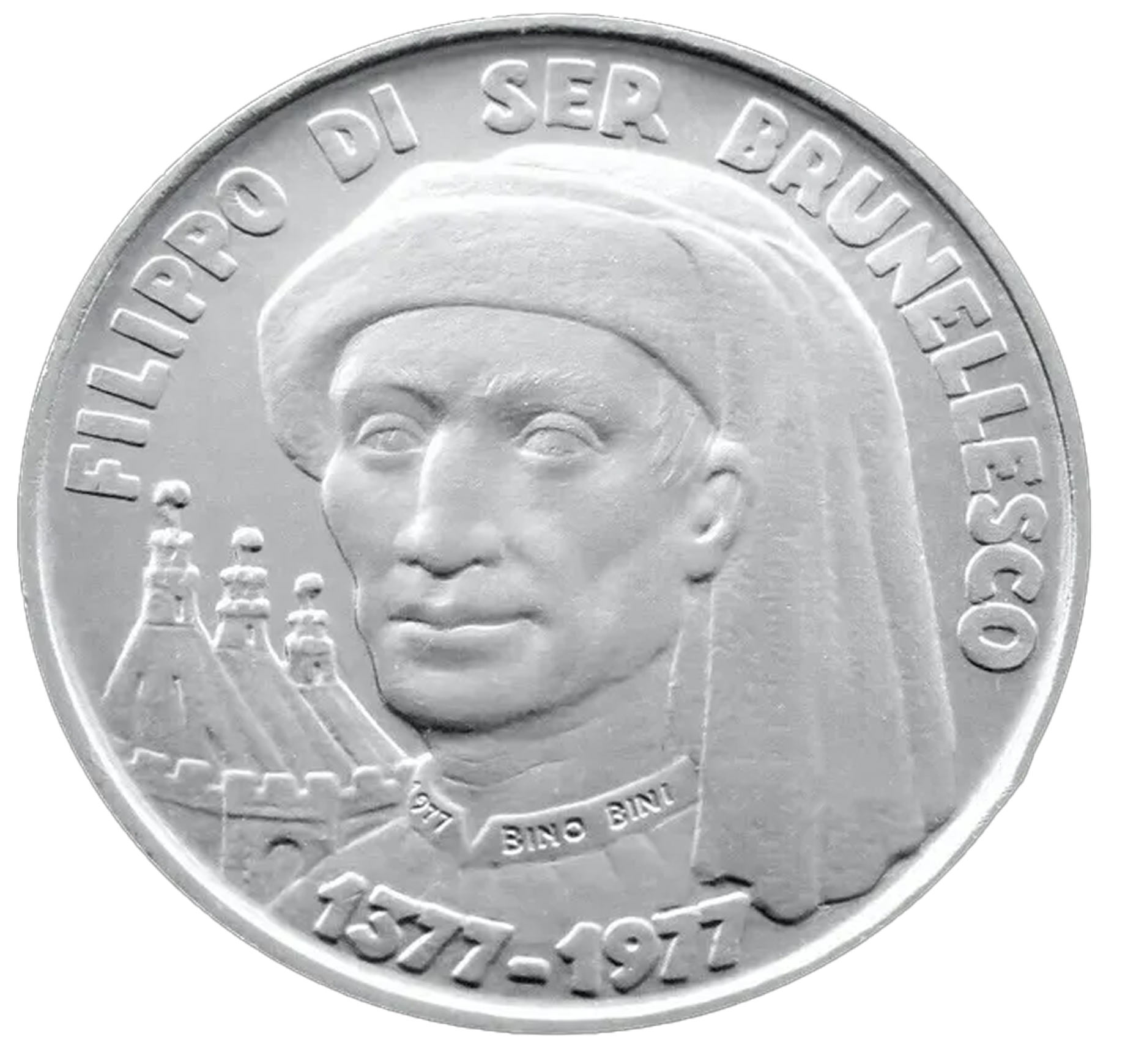 1977 Lire 1000 Argento Brunelleschi San Marino Fdc