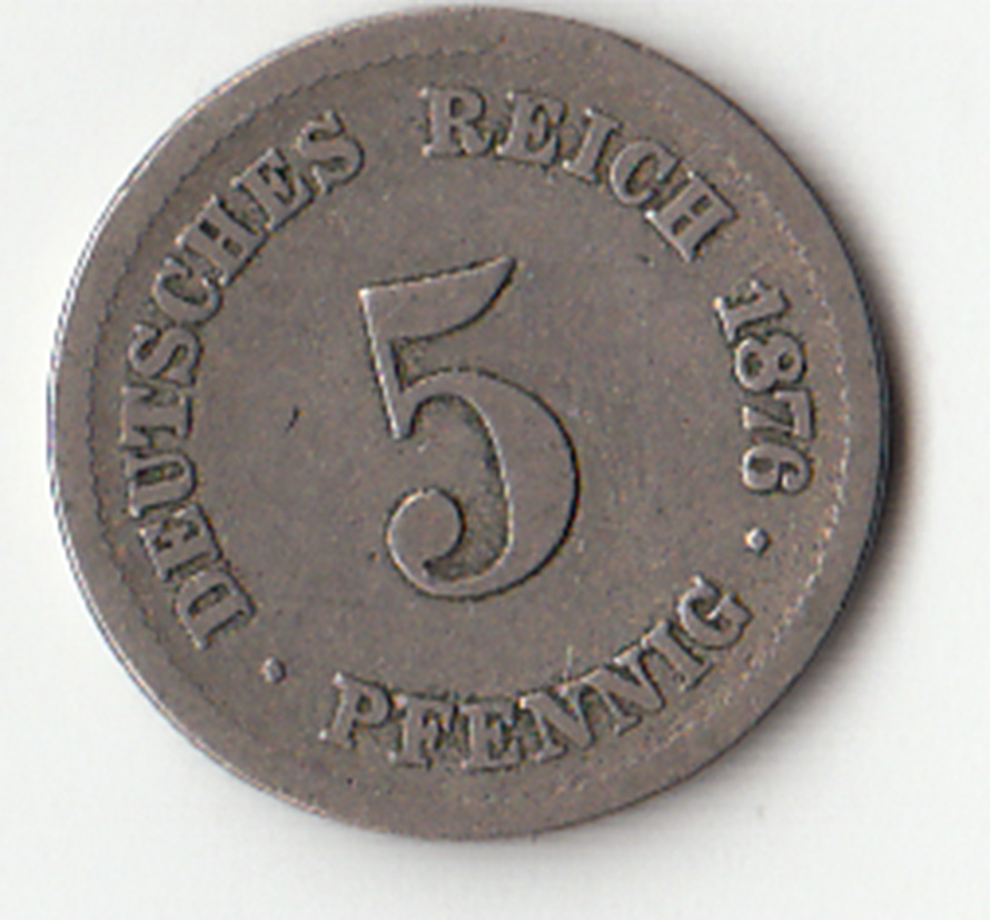 GERMANIA  5 Pfennig 1876