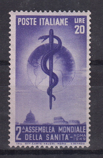 1949 2° Assemblea Organizzazione Mondiale Sanità Perfetto non Linguellato  1 Val Sassone 607