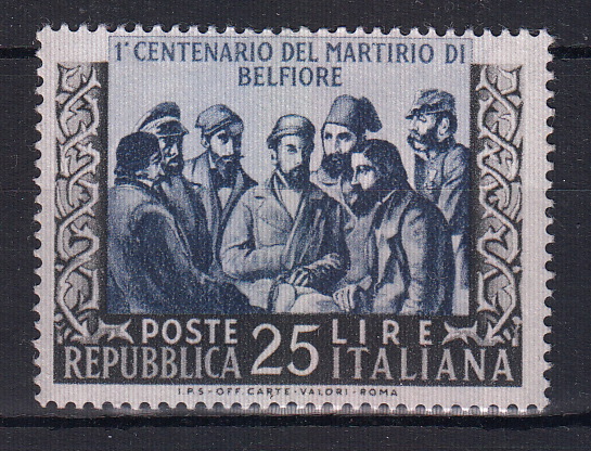 1952 Centenario del Martiri di Belfiore Perfetto 1 Val Sassone 675