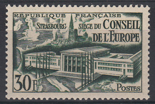 1952 Riunione a Strasburgo Consiglio d'Europa Unificato 923 Integro