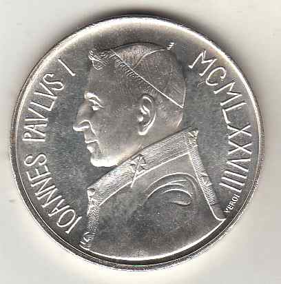 1978 - 1000 lire argento Vaticano Giovanni Paolo I Papa Luciani