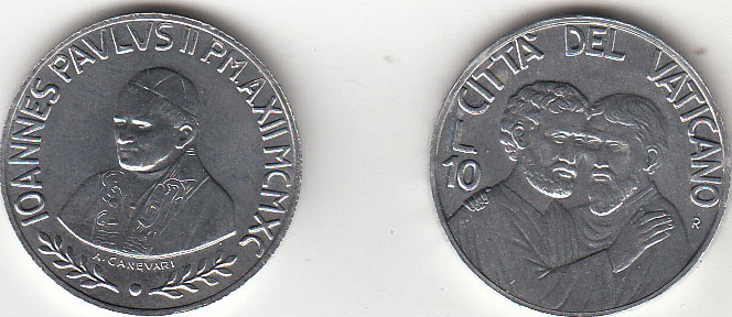 1990  Lire 10 Anno XII Fior di Conio Giovanni Paolo II