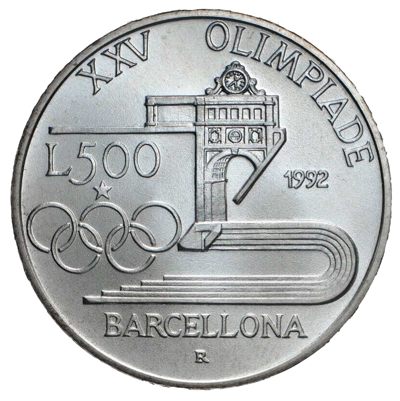 1992 - Lire 500 Lire XXV Olimpiade di Barcellona Italia