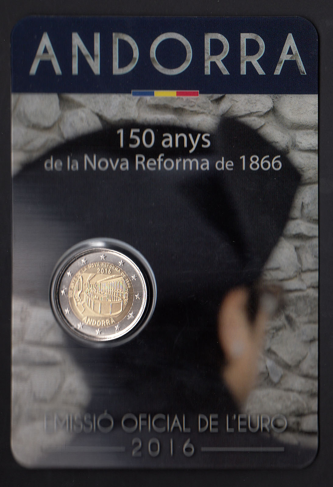 2016 - ANDORRA 2 Euro 150° Nuova Riforma del 1866