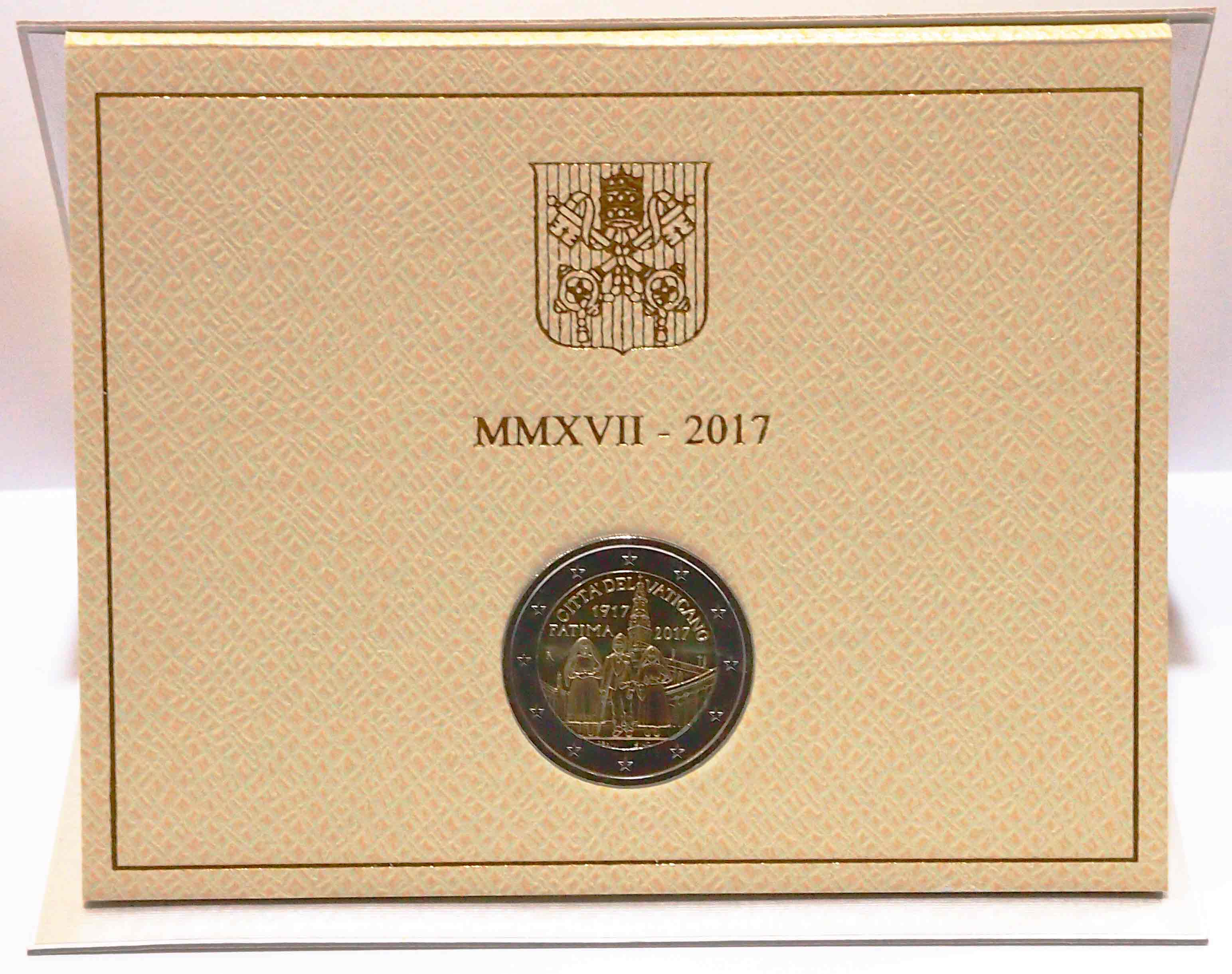 2017 - 2 Euro VATICANO Centenario Apparizioni della Madonna di Fatima Fdc