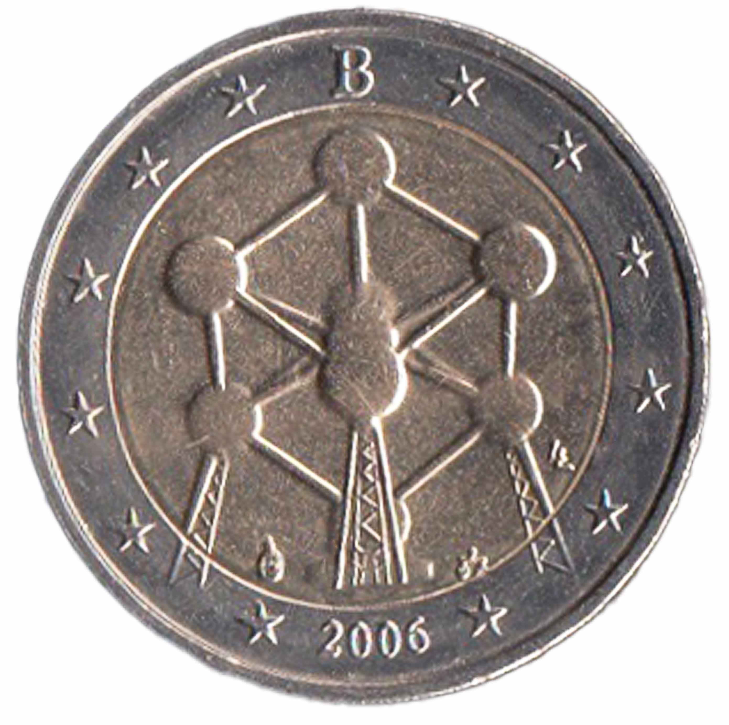 2006 - 2 Euro BELGIO Atomium di Bruxelles Fdc