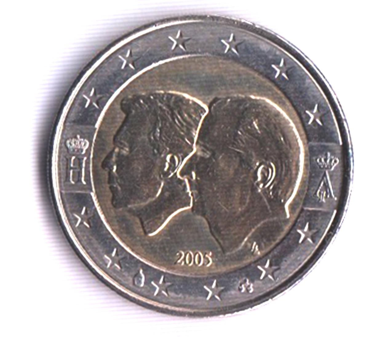 2005 - 2 Euro BELGIO Unione Economica Unc