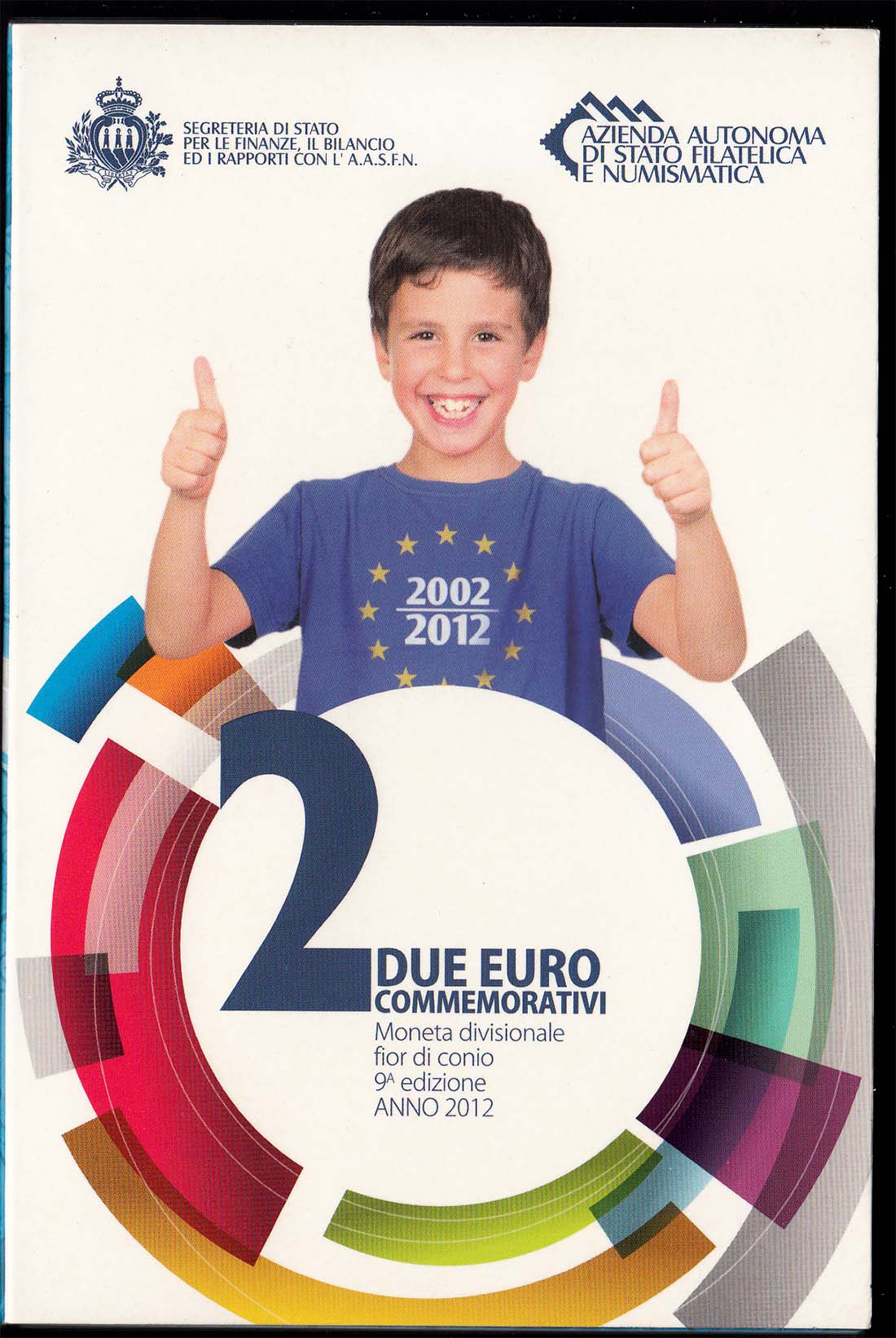 2012 - 10° Anniversario dell'euro 2 € in Folder San Marino