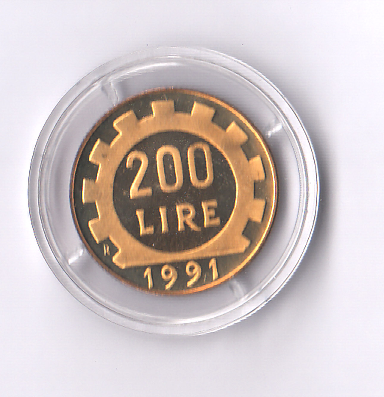 1991 Lire 200 Condizione Proof