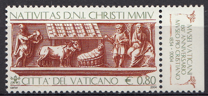 2004 Vaticano Natale 1 Valore Sassone 1370