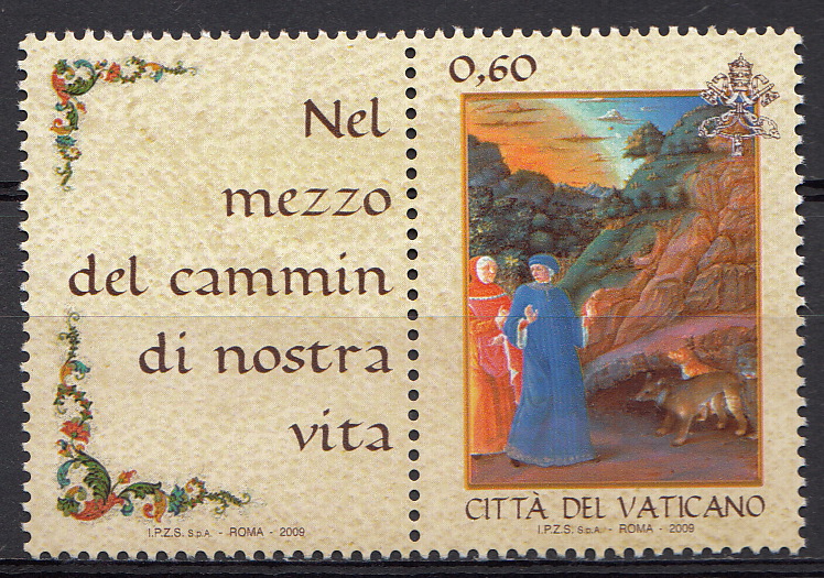 2009 Vaticano Giornata Lingua Italiana 1 Valore Sassone 1509