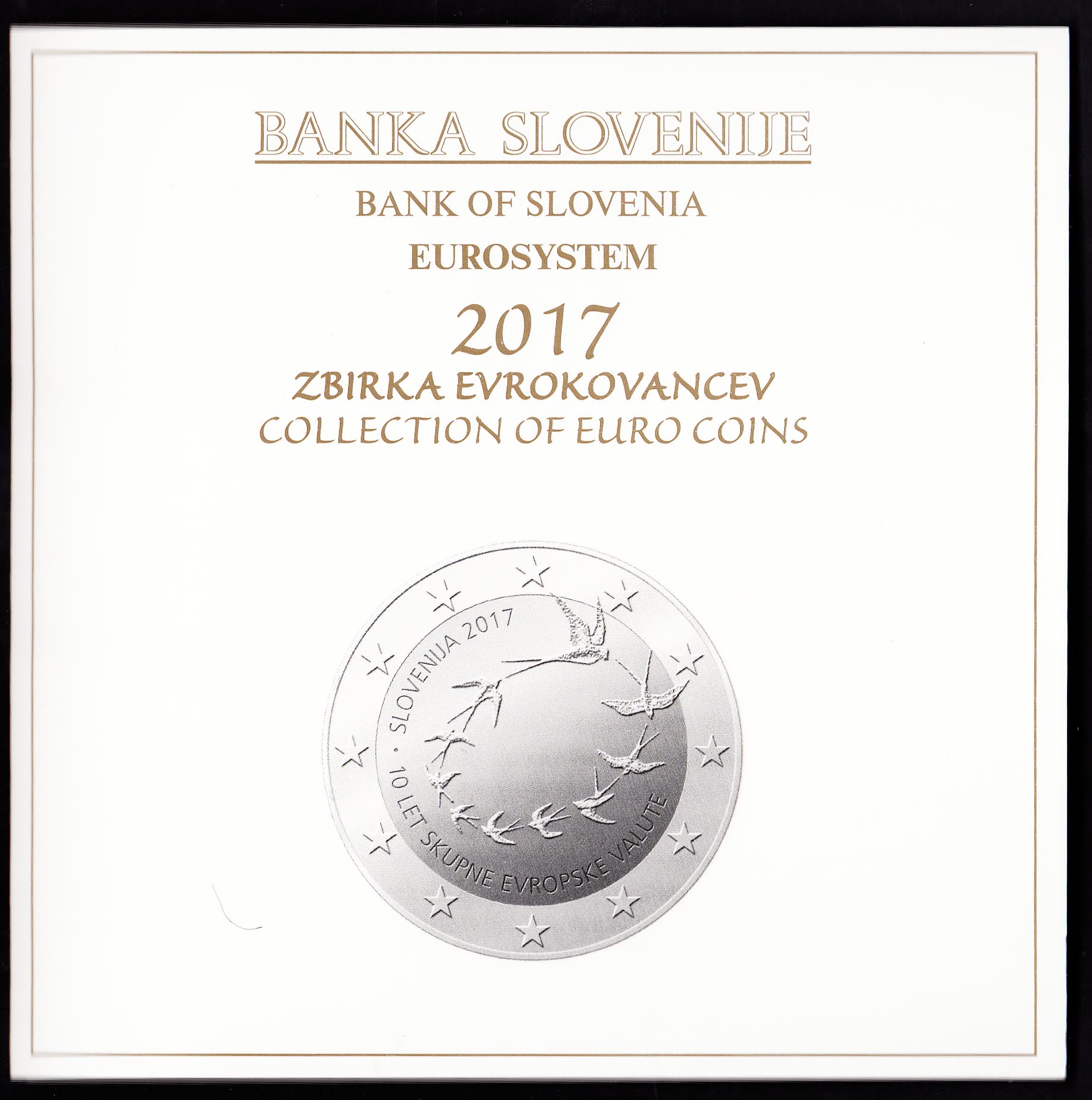 2017 -  SLOVENIA Divisionale Ufficiale Euro Fior di Conio