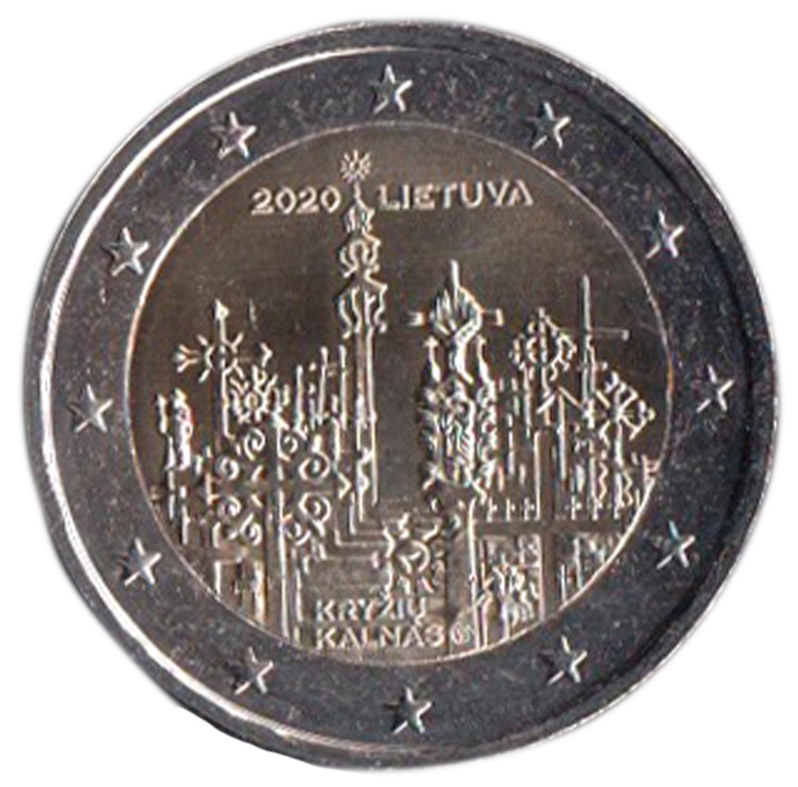 2020 - 2 Euro LITUANIA Collina delle Croci Fdc