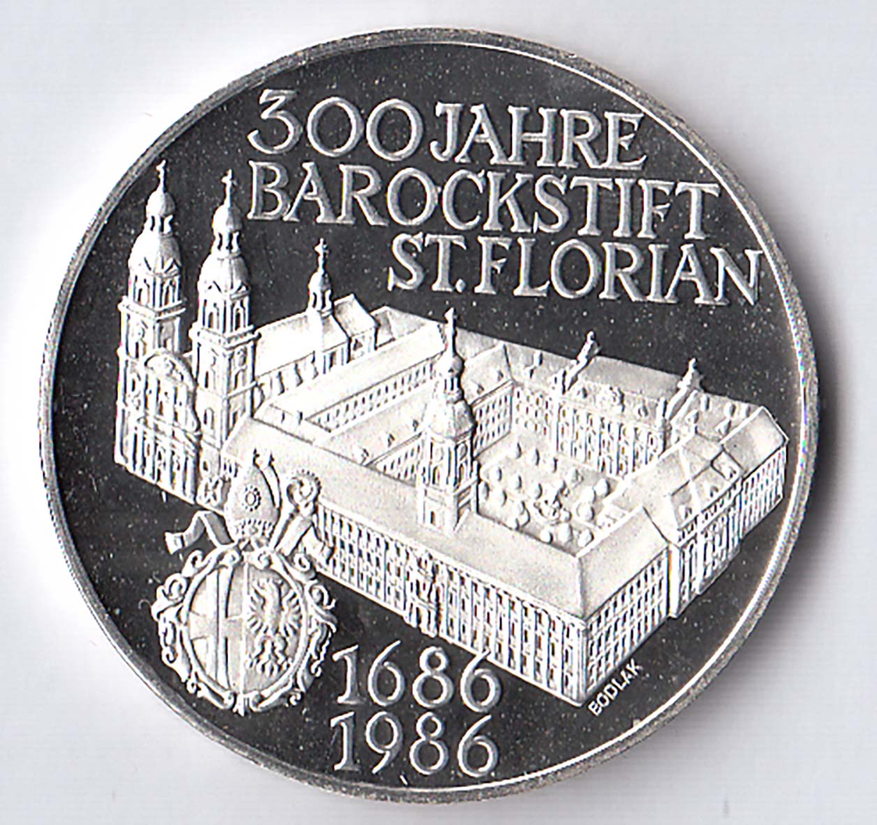 AUSTRIA 500 Schilling 1986 300 Anni Barockstift St. Florian Proof