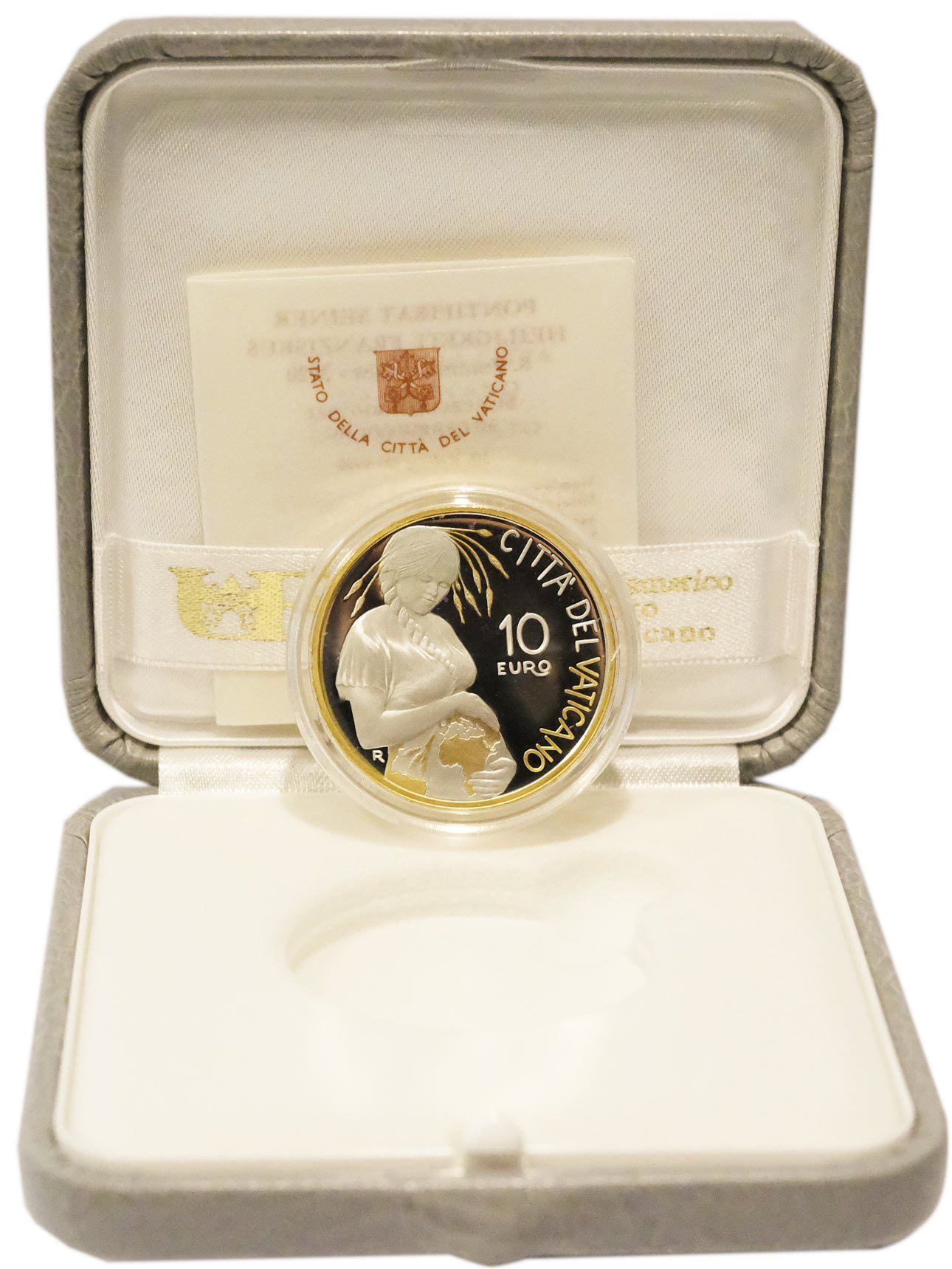 2020 Vaticano 10 euro 50 Anniv. Giornata Mondiale della Terra Ag e Au  Proof