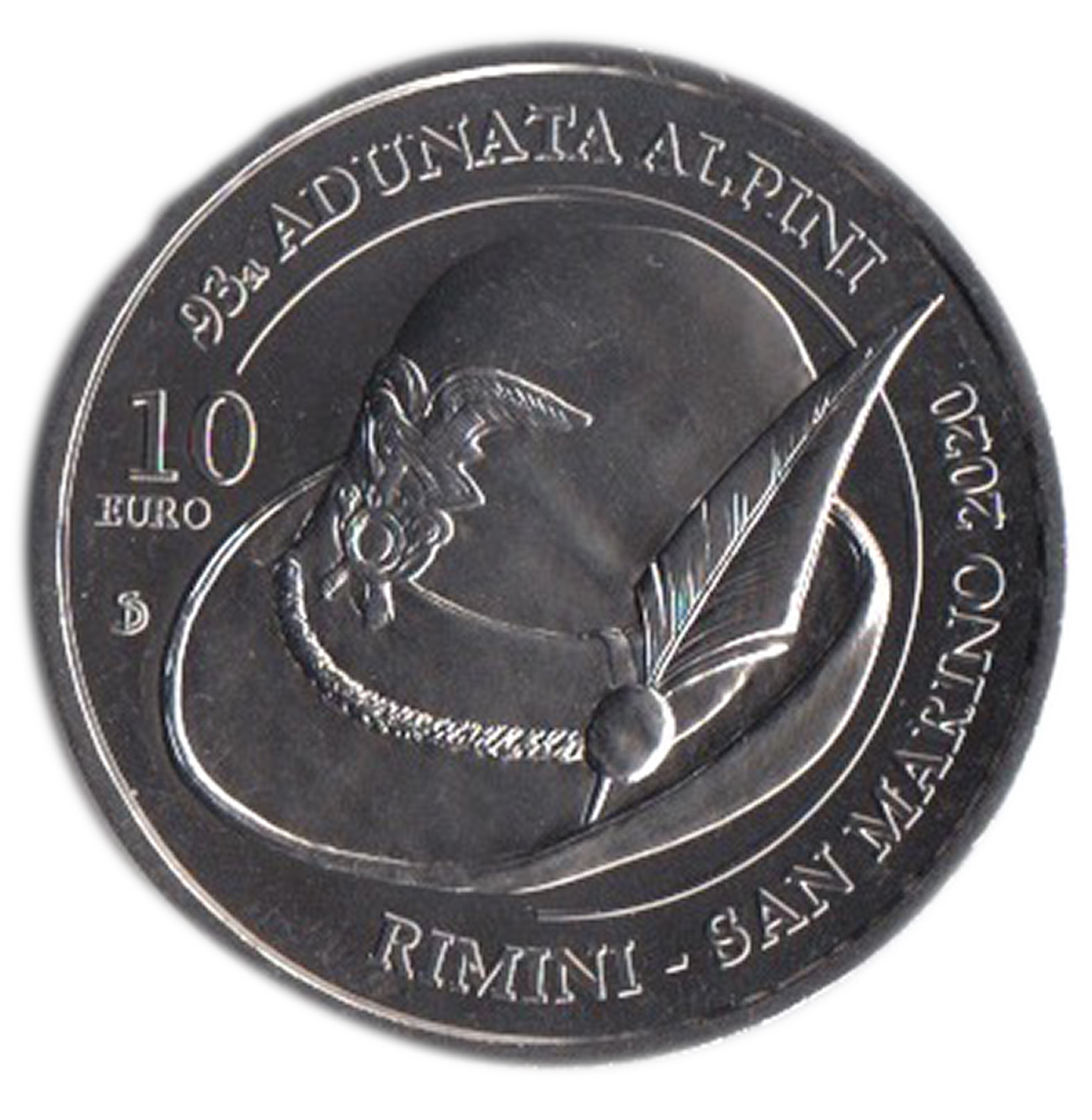 2020 - 10 Euro  SAN MARINO 93a Adunata Alpini UNC