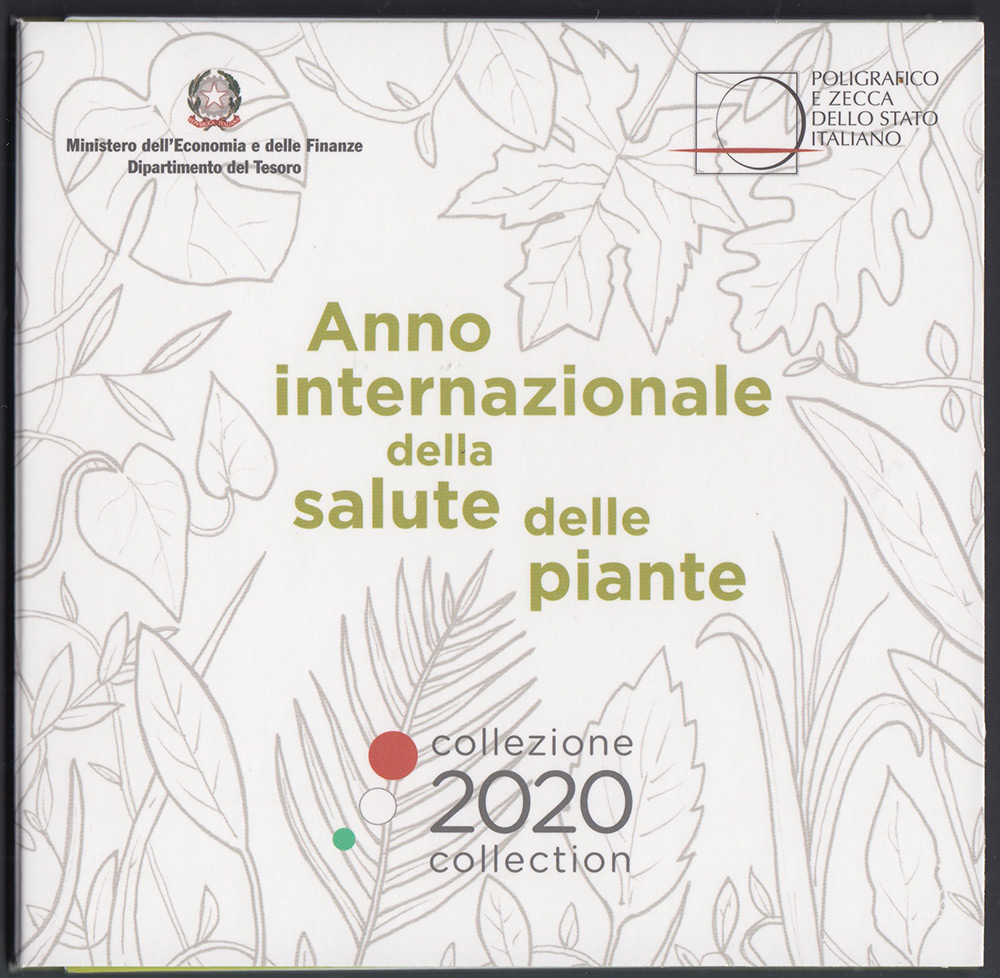 2020 - ITALIA Divisionale Ufficiale Euro 9 Monete Salute delle Piante FDC