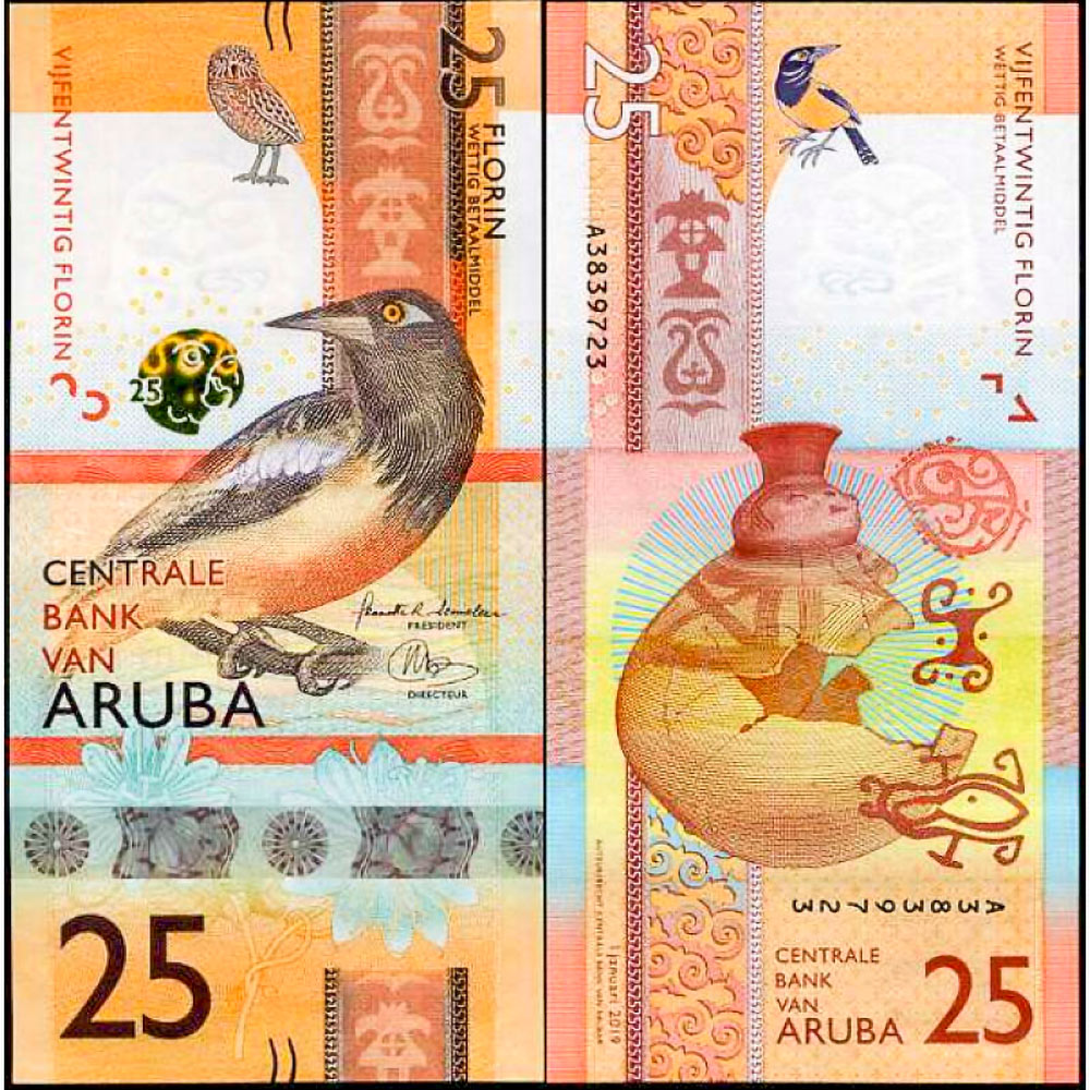 Aruba 25 Florin 2019 Fior di Stampa