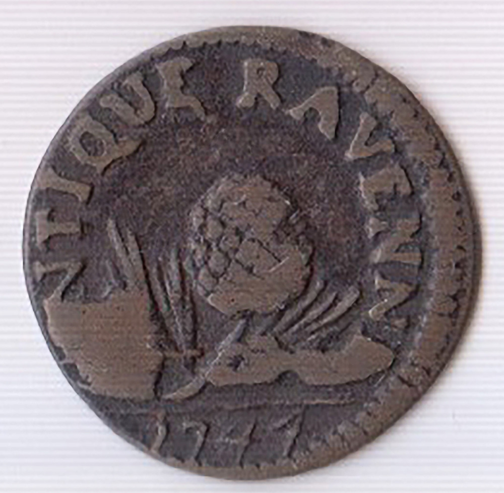 1774 - Benedetto XIV quattrino per Ravenna BB+