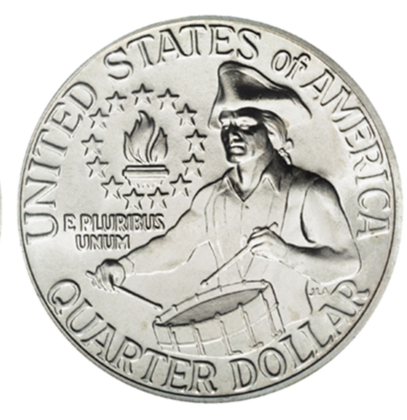 1976 - Quarto di Dollaro (25 Cents) Argento Stati Uniti "Bicentennial" Proof