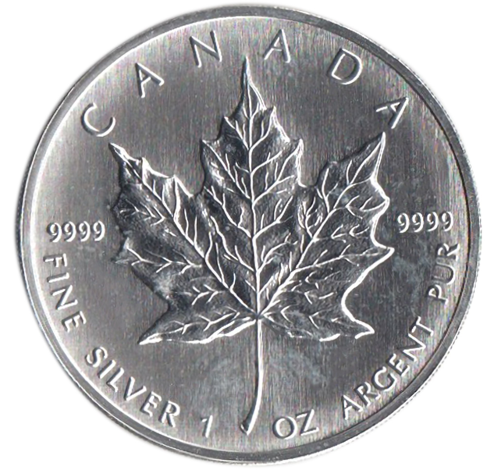 1993 CANADA Foglia Acero Argento Oncia