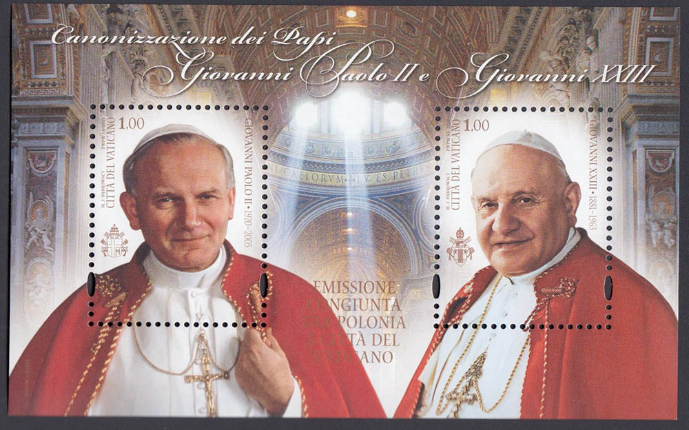 Vaticano Canonizazione Papa Giovanni Paolo II e Giovanni XIII 2014