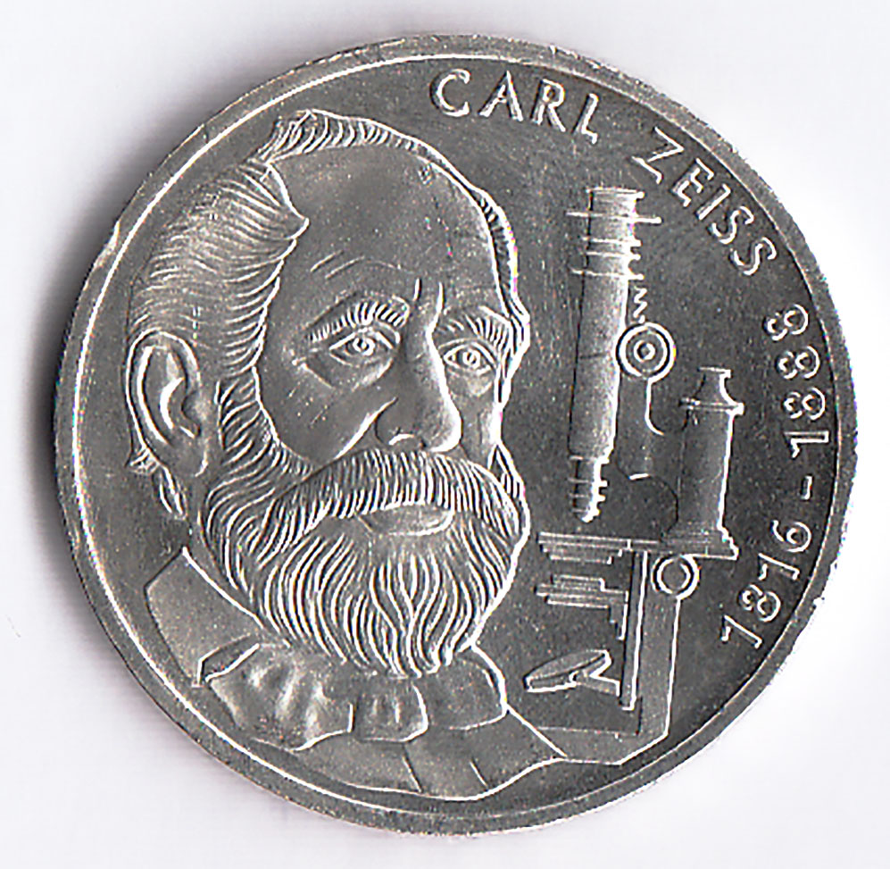 1988 GERMANIA 10 Marchi Argento Carl Zeiss Fdc