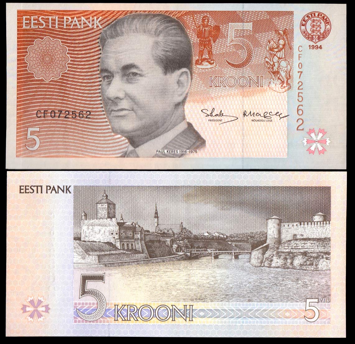 ESTONIA 5 Krooni 1994 P 76 Fds