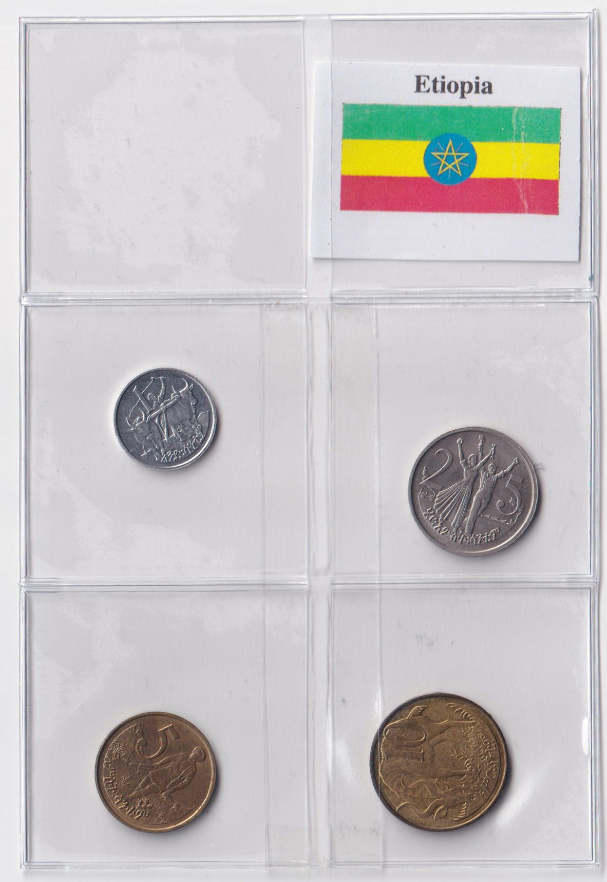 ETIOPIA 1 - 5 - 10 - 25 - Cents BU