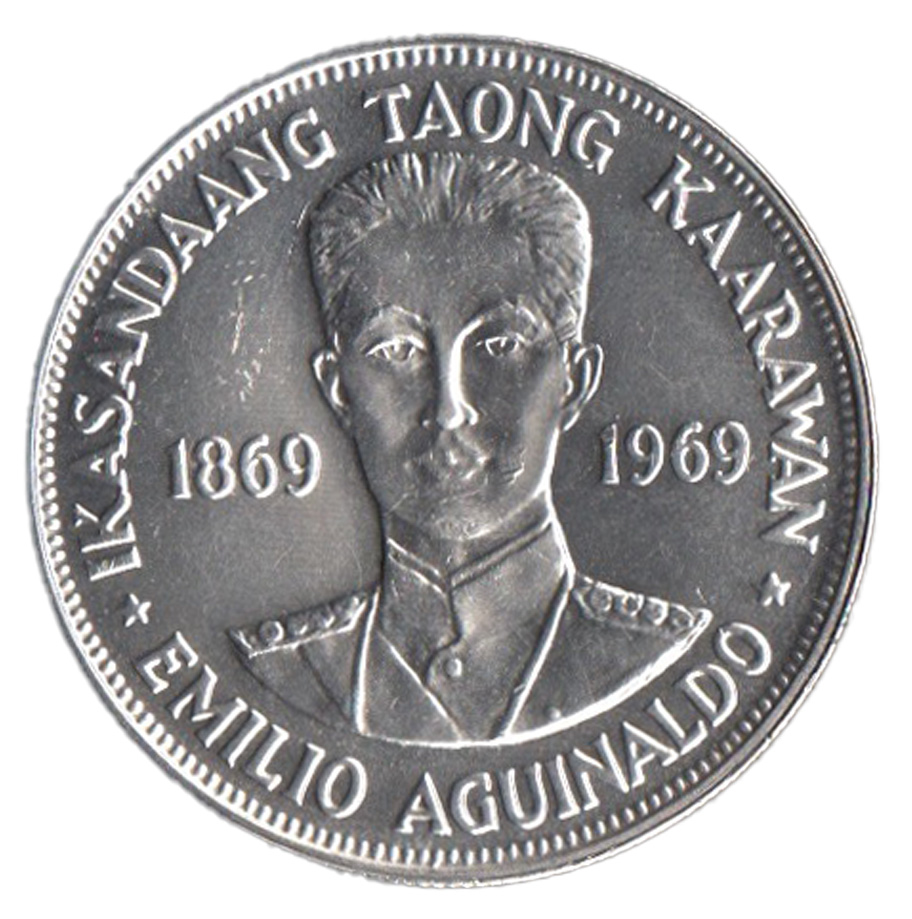 FILIPPINE 1 Piso 1969 AG Birth Of Aguinaldo Fdc