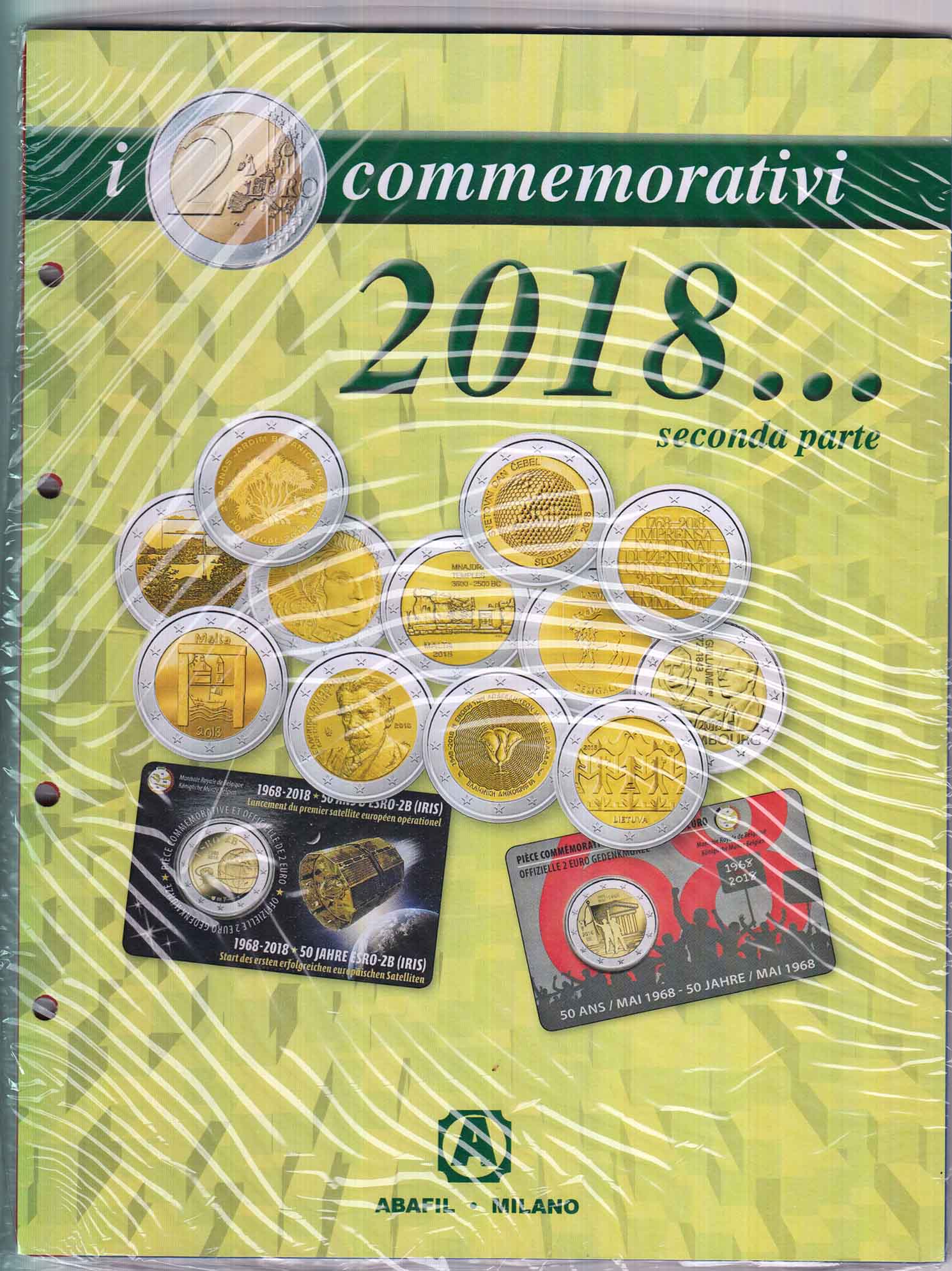 2018 - Fogli + Tasche 2 Euro Commemorativi - Parte 2  ABAFIL