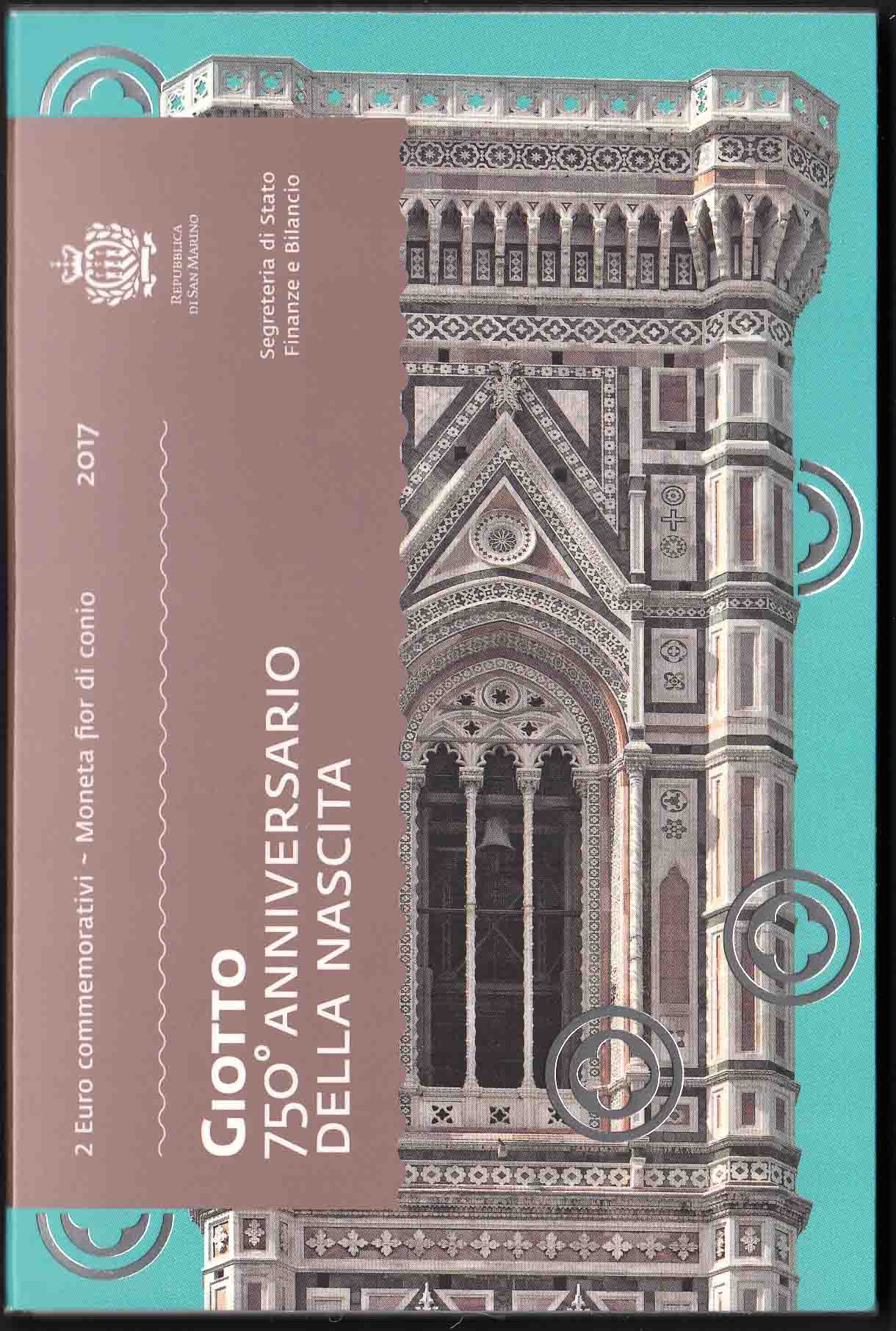 2017 - 2 Euro SAN MARINO 750º Nascita di Giotto