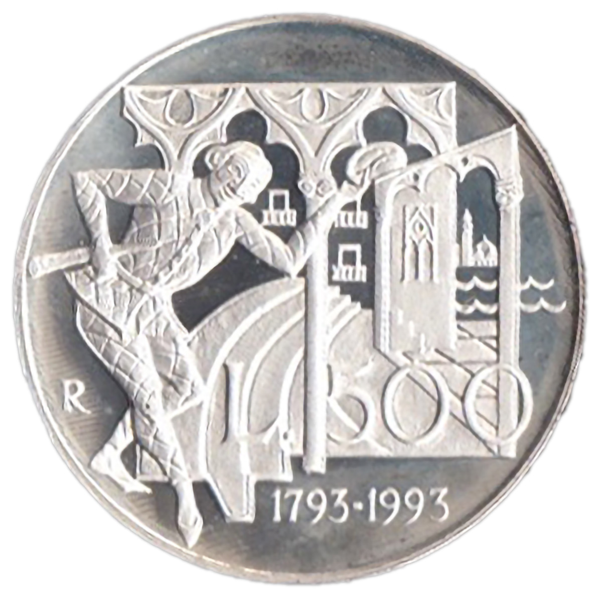 1993 - Lire 500 200° Anniversario della morte di Carlo Goldoni Fondo Specchio