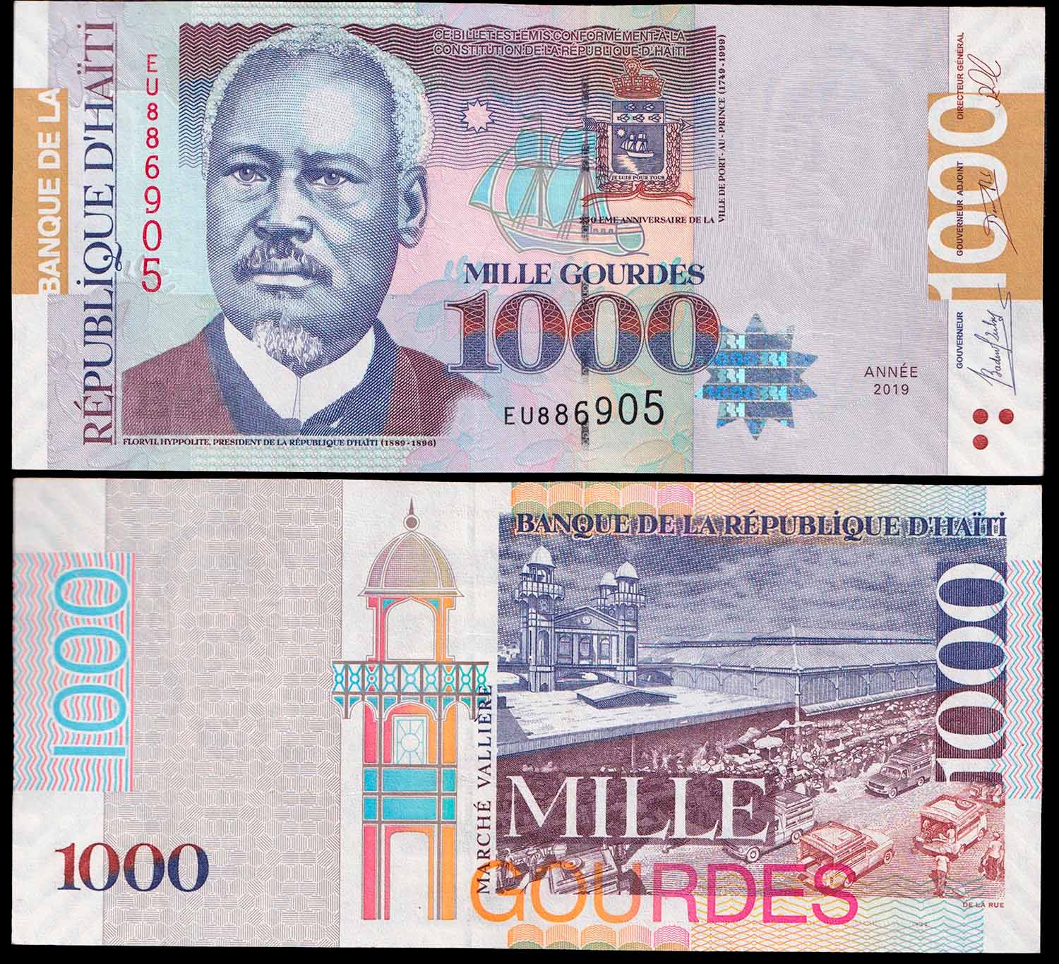 HAITI 1000 GOURDES 2019 Quasi Fds