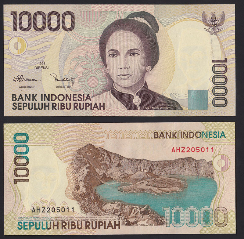 INDONESIA 10.000 Rupiah 1998/2003 Fior di Stampa