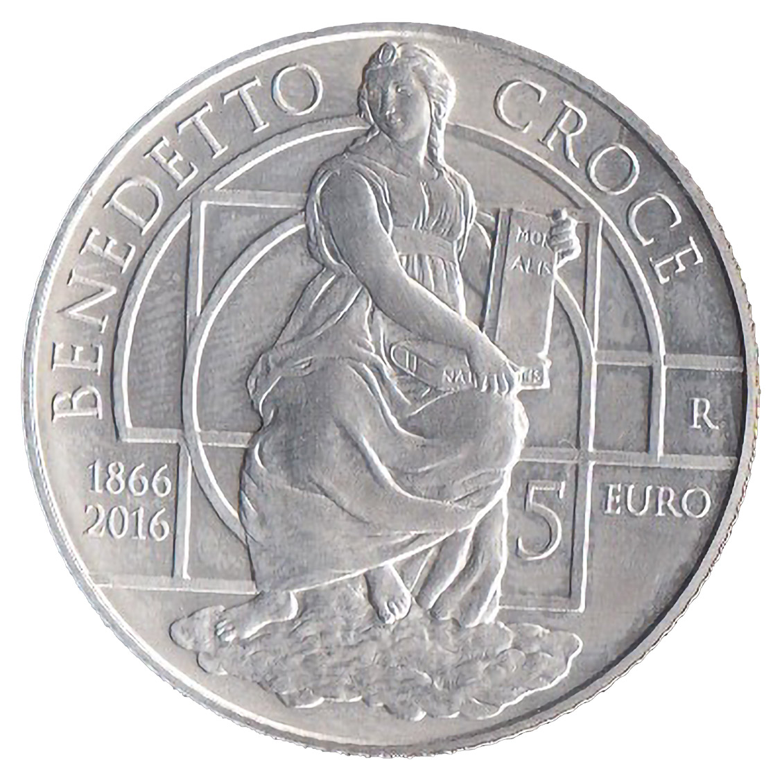 2016 - Italia 5 EURO 150° nascita Benedetto Croce Fdc