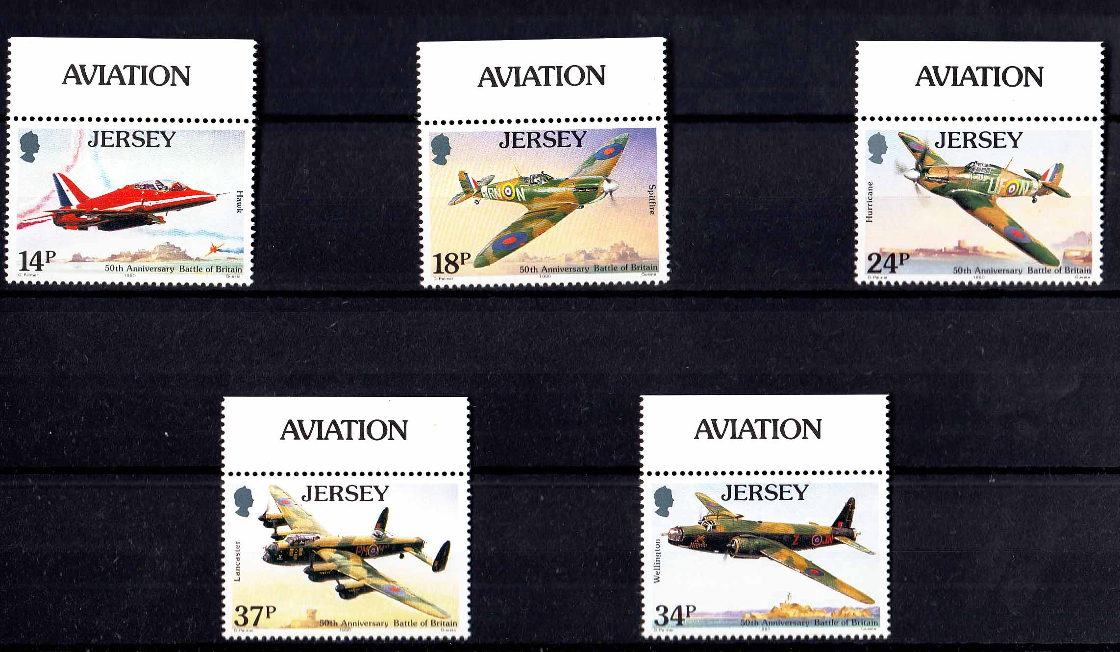 JERSEY francobolli serie completa Unificato 518/22 nuovi