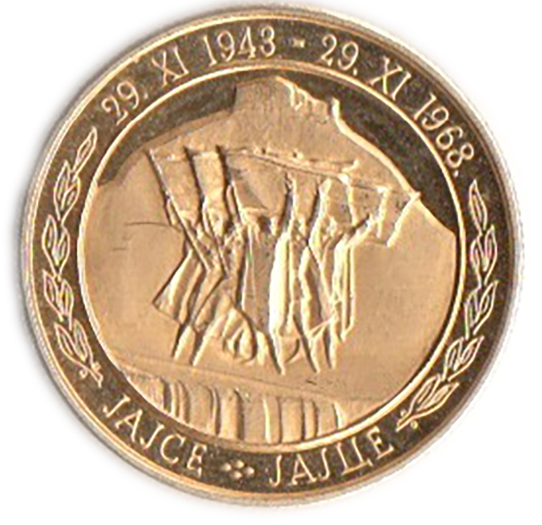 YUGOSLAVIA 100 Dinara Oro 25 Th Anniv. Repubblica 1968 Fdc