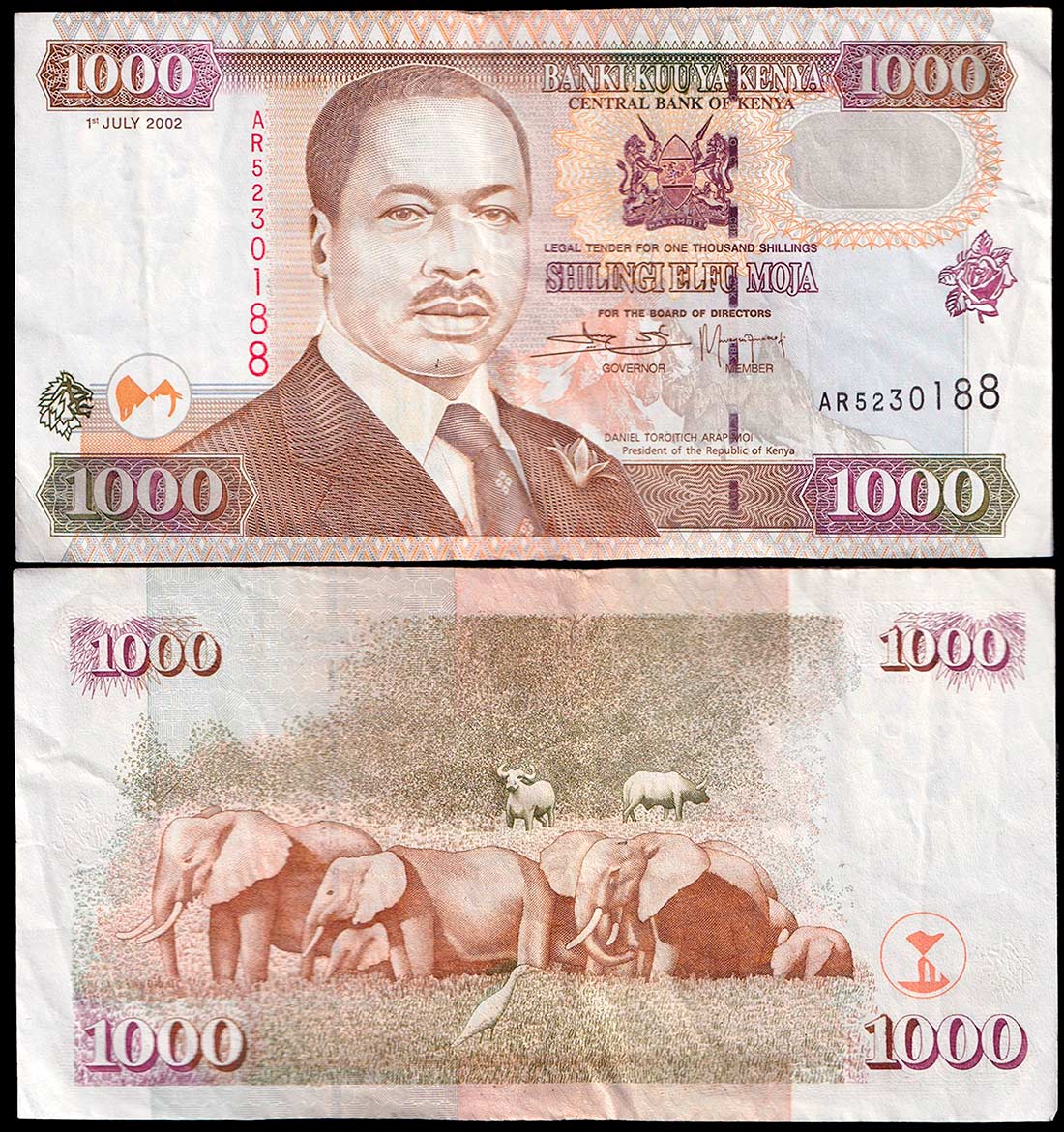 KENYA 1000 Shillings BB 2002