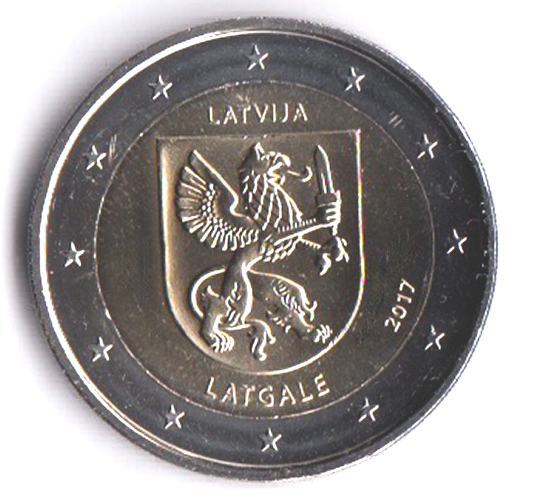 2017 - 2 Euro LETTONIA Regioni della Lettonia - Latgale Fdc