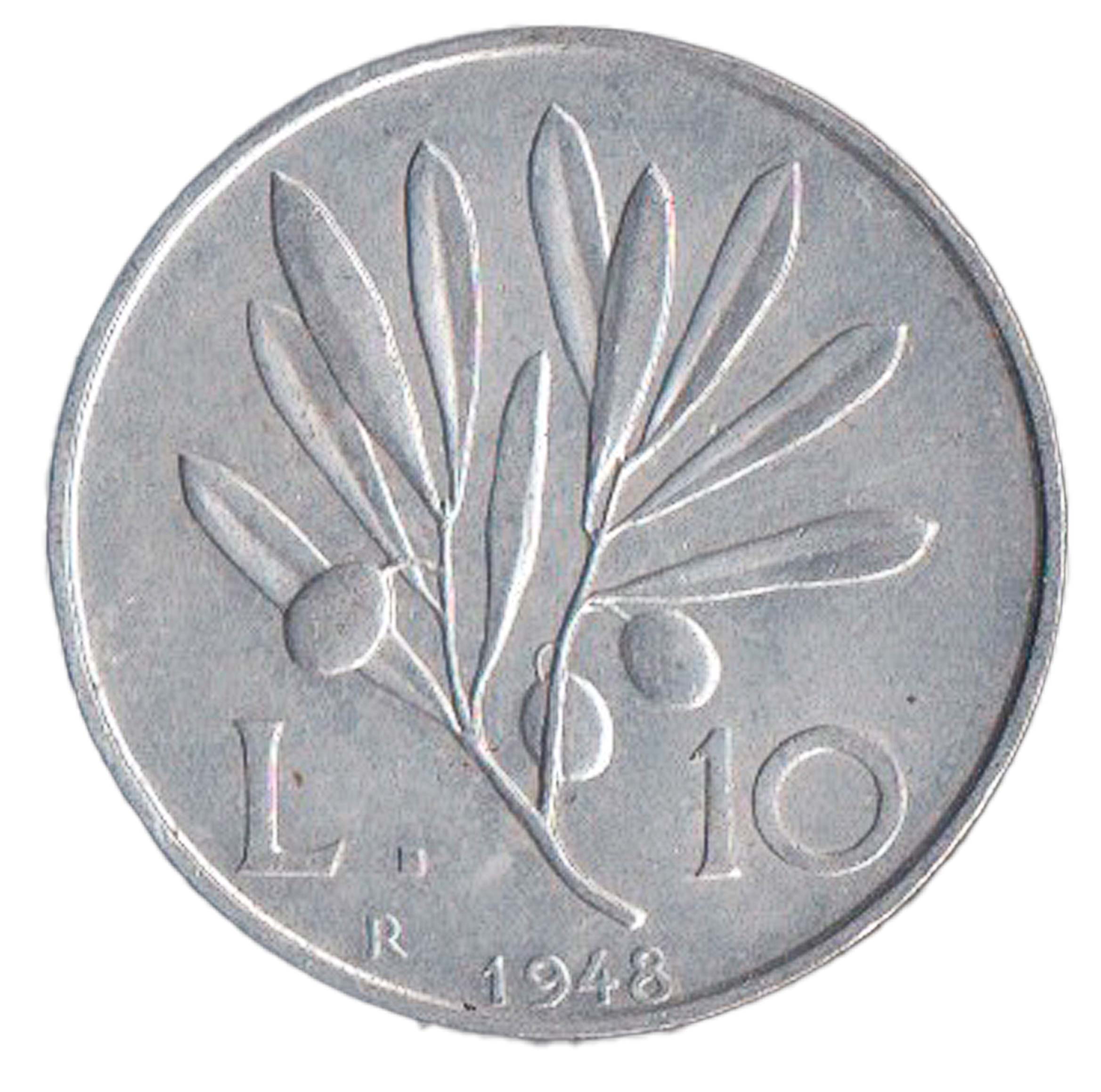 1948 - Lire 10 Originale Rara Italia  Conservazione BB