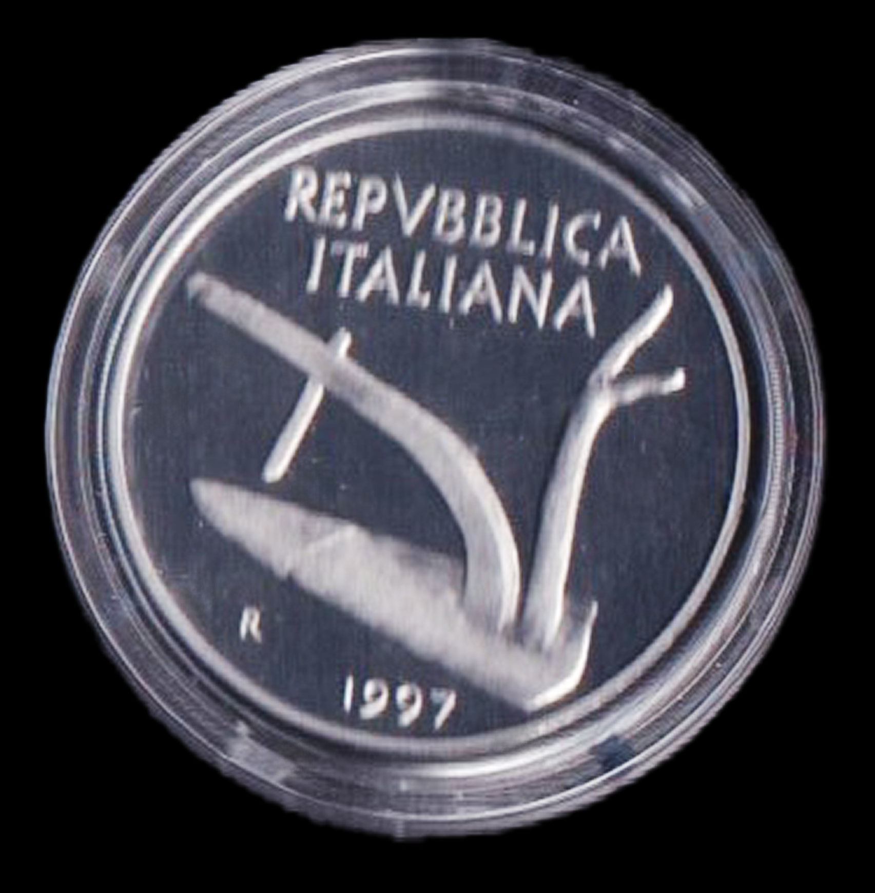 1997 - ITALIA 10 Lire  Proof Fondo Specchio