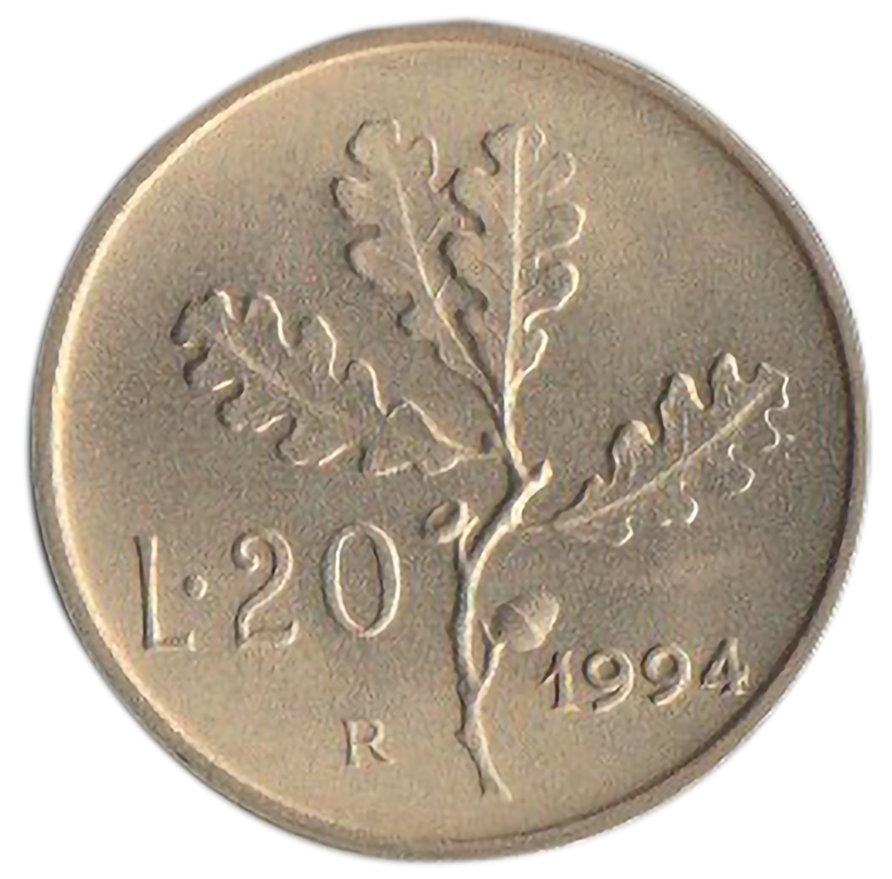 1994 Lire 20 Conservazione Fior di Conio Italia